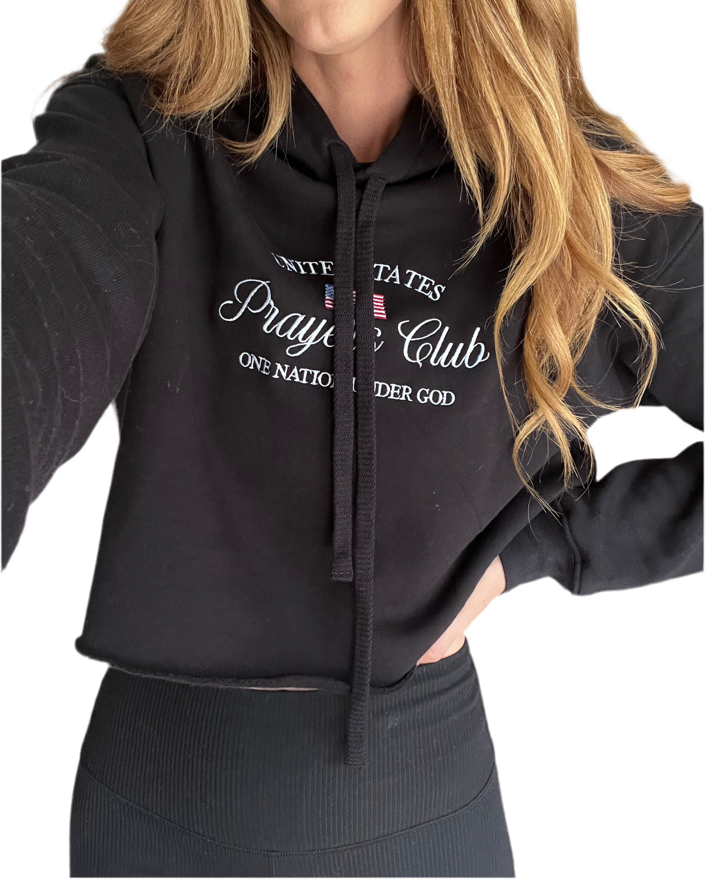 Prayers Club Cropped Hoodie